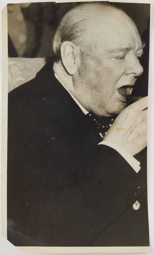 Photograph of Winston Churchill with cigar