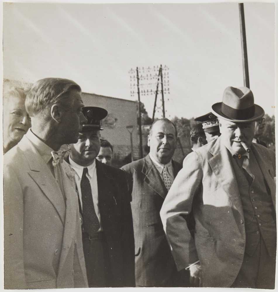Photograph of Winston Churchill and Edward VIII