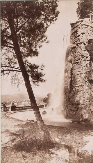 Cascade in the garden of Chateau, Nice
