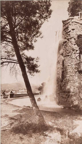 Cascade in the garden of Chateau, Nice