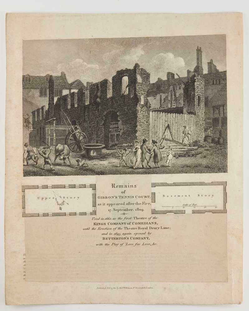 Remains of Gibbon's Tennis Court, as it appeared after the fire …