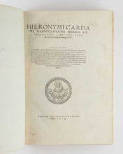 Load image into Gallery viewer, CARDANO, Girolamo. De subtilitate libri XXI. Nunc demum recogniti atq[ue] perfecti.