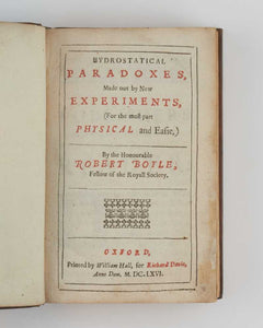 Hydrostatical paradoxes, made out by new experiments, (for the most part …