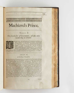 The works of the famous Nicolas Machiavel, citizen and secretary of …