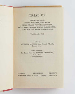 Trial of Wolfgang Zeuss, Magnus Wochner, Emil Meier, Peter Straub, Fritz …