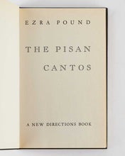 Load image into Gallery viewer, POUND, EZRA. The Pisan Cantos.