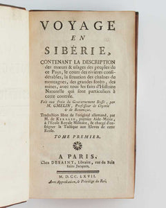 Voyage en Sibérie, contenant la description des moeurs & usages des peuples …
