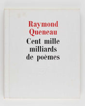 Load image into Gallery viewer, QUENEAU, Raymond; François LE LIONNAIS ( postface ). Cent mille milliards de poèmes.