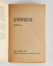 Load image into Gallery viewer, BURROUGHS, William [ pseud . William LEE.] Junkie. Confessions of an Unredeemed Drug Addict.