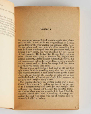 BURROUGHS, William [ pseud . William LEE.] Junkie. Confessions of an Unredeemed Drug Addict.