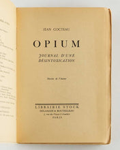 Load image into Gallery viewer, COCTEAU, Jean. Opium: Journal d’une désintoxication. Dessins de l’auteur.