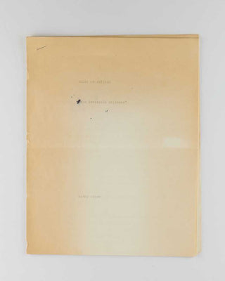 ACKER, Kathy. Essay on Writing "The Invisible Universe". [[bmid:2123083]]