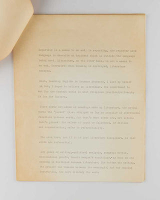 ACKER, Kathy. Essay on Writing "The Invisible Universe". [[bmid:2123083a]]