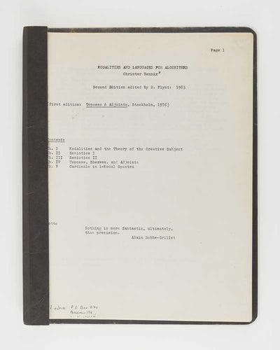 Modalities and Languages for Algorithms