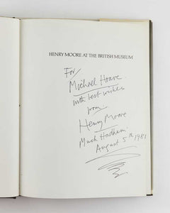 Henry Moore at the British Museum. With photographs by David Finn