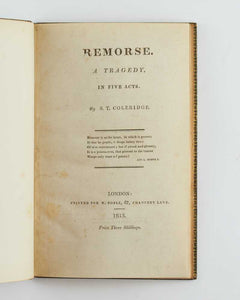 Remorse: A Tragedy, in Five Acts
