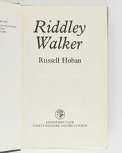 Load image into Gallery viewer, HOBAN, Russell. Riddley Walker.