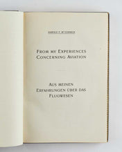 Load image into Gallery viewer, From My Experiences Concerning Aviation. Aus meinen Erfahrungen über das Flugwesen