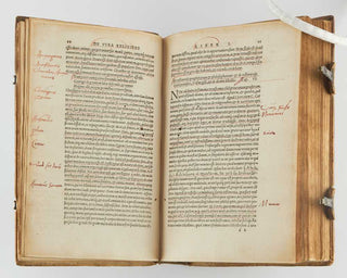 LACTANTIUS [Opera.] Divinarum institutionum libri VII. De ira Dei, liber I. De opificio Dei, liber I. Epitome in libros suos liber acephalos. Phoenix. Carmen de dominica resurrectione. Carmen de passione Domini.