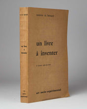 Load image into Gallery viewer, BERNARD, Suzanne. Un livre à inventer: la lecteur sujet du livre. [[bmid:2123547]]