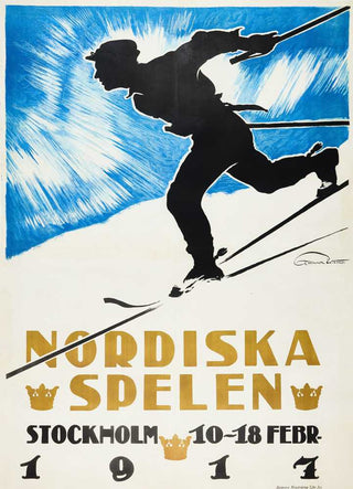 WIDHOLM, Gunnar (1882-1953). Nordiska Spelen 1917.
