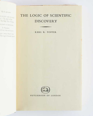 POPPER, Karl R. The Logic of Scientific Discovery. [[bmid:2123761c]]