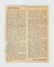 Load image into Gallery viewer, DAVID, Elizabeth. English Bread and Yeast.