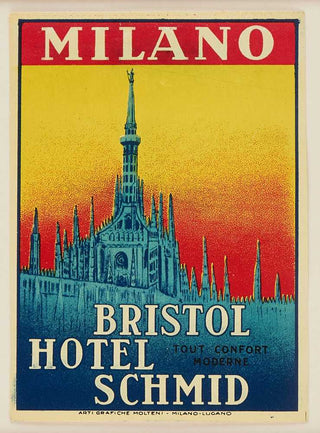 ANON. Bristol Hotel Schmid, Milano.