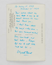 Load image into Gallery viewer, DAVID, Elizabeth. Spices, Salt and Aromatics in the English Kitchen sold with a handwritten postcard from Elizabeth David.