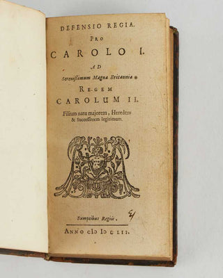 MILTON, John. Pro populo anglicano defensio contra Claudii Anonymi, aliàs Salmasii, Defensionem regiam.
