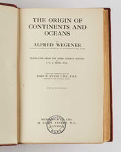 Load image into Gallery viewer, WEGENER, Alfred. The Origin of Continents and Oceans.