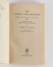 Load image into Gallery viewer, GULIK, Robert van. The Chinese Lake Murders: Three Cases Solved by Judge Dee. A Chinese Detective Story Suggested by Original Ancient Chinese Plots