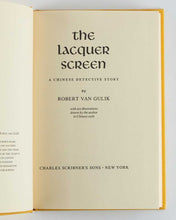 Load image into Gallery viewer, GULIK, Robert Van ( author and illustrator ). The Lacquer Screen: A Chinese Detective Story.