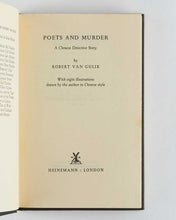 Load image into Gallery viewer, GULIK, Robert Van ( author and illustrator ). Poets and Murder: A Chinese Detective Story.