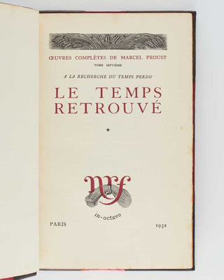 PROUST, Marcel. Œuvres complètes.