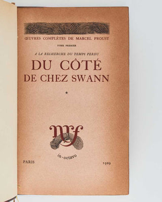PROUST, Marcel. Œuvres complètes.