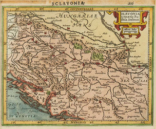 MERCATOR, G. / HONDIUS, J. Slavonia, Croatia Bosnia, Dalmat.