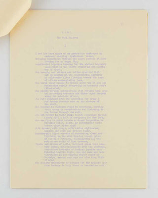 GINSBERG, Allen. Howl for Carl Solomon.