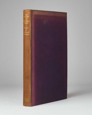 OWEN, Wilfred; Edmund Blunden ( editor ). The Poems of Wilfred Owen. A New Edition Including Many Pieces Now First Published, And Notices of his Life and Work.