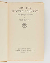 Load image into Gallery viewer, PATON, Alan. Cry the Beloved Country: A Story of Comfort in Desolation.