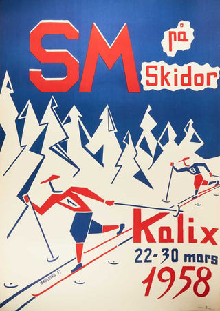ADELBORG, Ib Hugo (1930-2020). SM pa Skidor, Kalix 22-30 Mars, 1958.