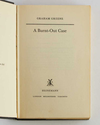 GREENE, Graham. A Burnt Out-Case.