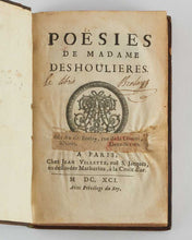 Load image into Gallery viewer, DESHOULIÈRES, Antoinette du Ligier de la Garde. Poësies.