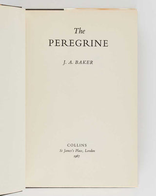 BAKER, J.A. The Peregrine.