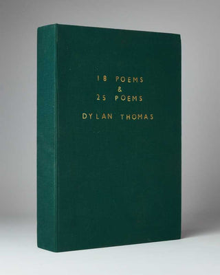 THOMAS, Dylan 18 Poems. London [ The Favil Press for ] The Sunday Referee and The Parton Bookshop. 1934. [ with ] THOMAS, Dylan. Twenty-Five Poems.