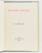 Load image into Gallery viewer, SACKVILLE-WEST, Vita. Nursery Rhymes.