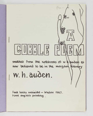 AUDEN, W. H. The Gobble Poem