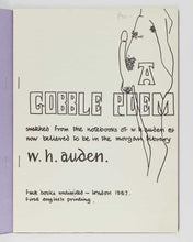 Load image into Gallery viewer, AUDEN, W. H. The Gobble Poem