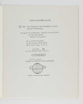 AUDEN, W. H. The Platonic Blow.