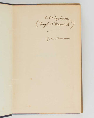 MACDIARMID, Hugh. Sangschaw.